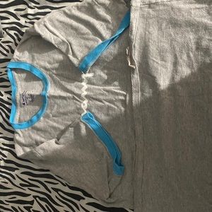 Grey and blue champion shirt size medium. Basically new